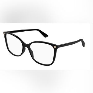 Gucci GG00260 Black Square Cat Eye Glasses Frames 55mm